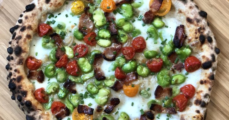 The Fatty Fava | Fava Bean & Bacon Pizza