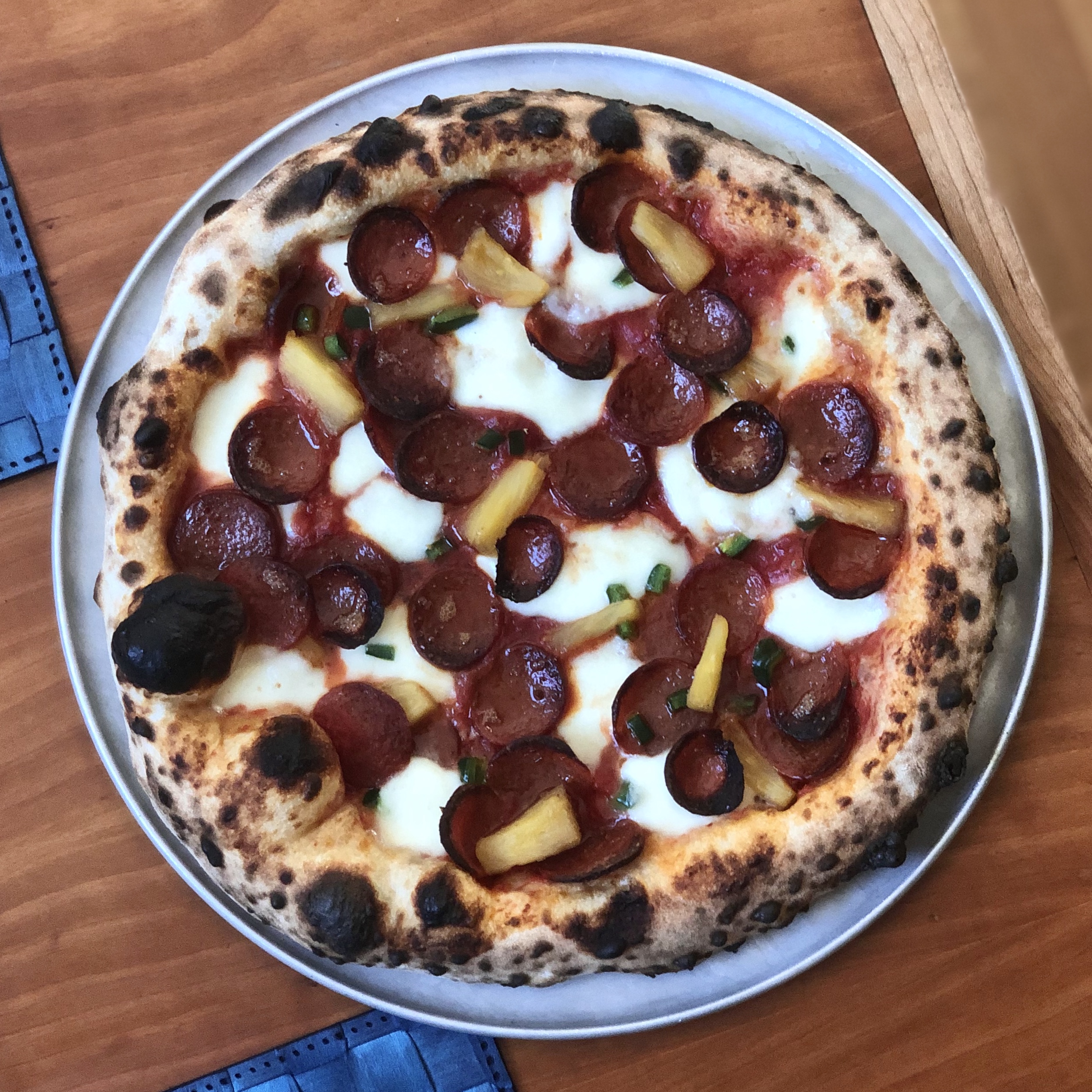 Pepperoni & Smoked Pineapple Pizza Recipe | The Forbidden Smoke
