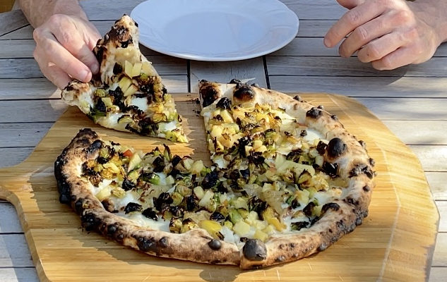 Brussels Sprouts, Apple, & Caramelized Onion Pizza Recipe & How To Video