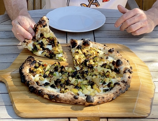 Brussels Sprouts, Apple, & Caramelized Onion Pizza Recipe & How To Video